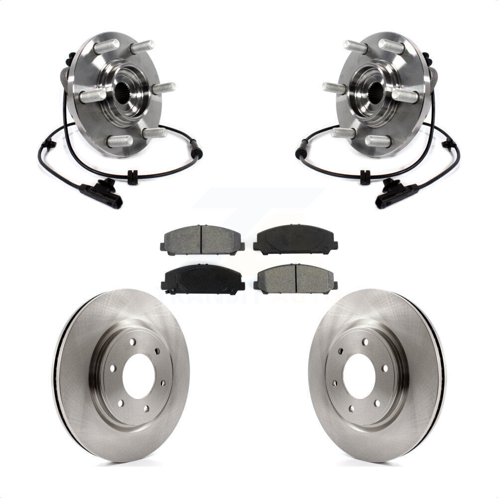 Hub Bearing Disc Brake Rotor Pads Front Kit For INFINITI QX80 Nissan Armada QX56