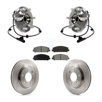 Hub Bearing Disc Brake Rotor Pads Front Kit For INFINITI QX80 Nissan Armada QX56