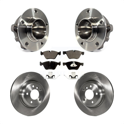 Hub Bearing Assembly Disc Brake Rotors And Ceramic Pads Front Kit For BMW 528i