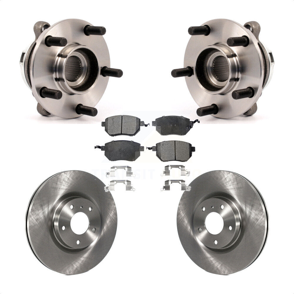 Hub Bearing Assembly Disc Brake Rotors And Pads Front Kit For Nissan Murano