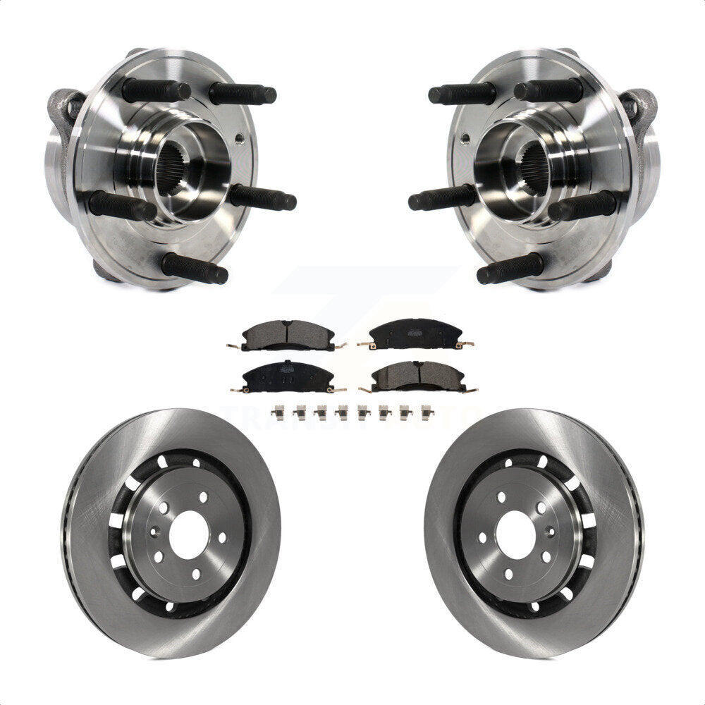 Hub Bearing Brake Rotor & Pad Front Kit For Ford Taurus Police Interceptor Sedan