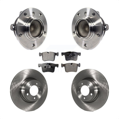 Hub Bearing Assembly Disc Brake Rotors And Pads Front Kit For BMW 328i 330e