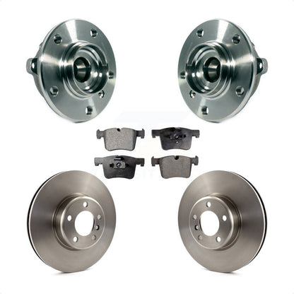 Hub Bearing Assembly Disc Brake Rotors And Pads Front Kit For BMW 335i xDrive GT