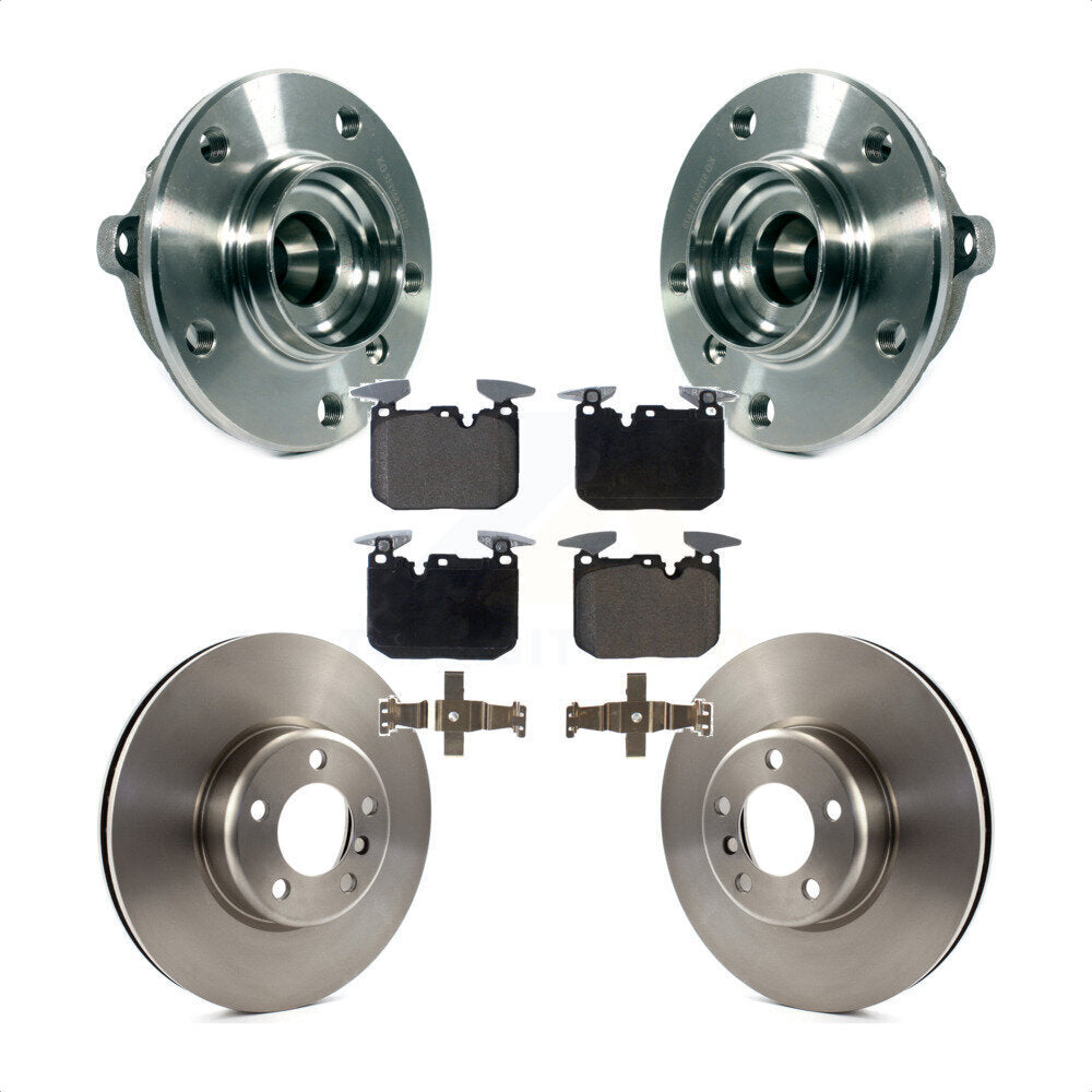 Hub Bearing Brake Rotor Pad Front Kit For BMW 328i xDrive 320i 228i 435i Gran GT
