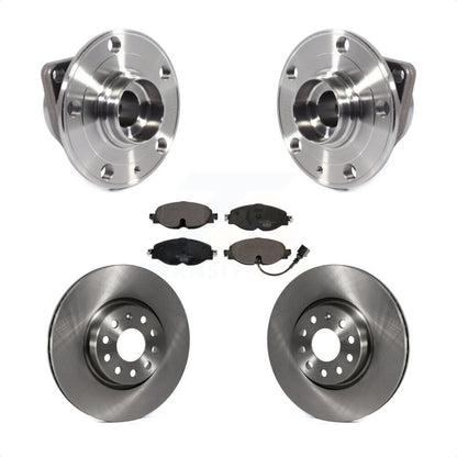 Hub Bearing Brake Rotor Pad Front Kit For Volkswagen Taos GTI Golf Alltrack Audi