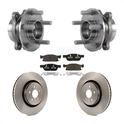 Hub Bearing Disc Brake Rotor & Pads Front Kit For Ford Edge Lincoln Nautilus MKX