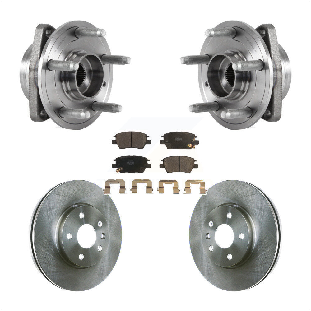 Hub Bearing Assembly Brake Rotor Pads Front Kit For Chevrolet Cruze Volt Bolt EV