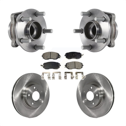 Hub Bearing Assembly Disc Brake Rotors And Pads Front Kit For Subaru Impreza