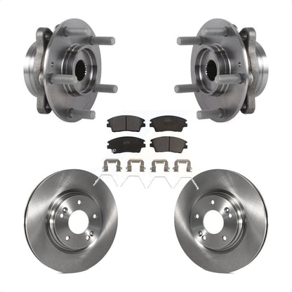 Hub Bearing Disc Brake Rotor & Pads Front Kit For 2017-2020 Hyundai Elantra 1.6L