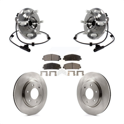 Hub Bearing Disc Brake Rotor Pads Front Kit For INFINITI QX80 Nissan Armada QX56