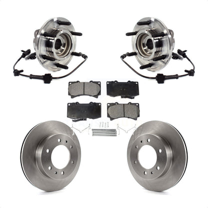 Hub Bearing Assembly Disc Brake Rotor Pads Front Kit For 2009-2010 Hummer H3T H3