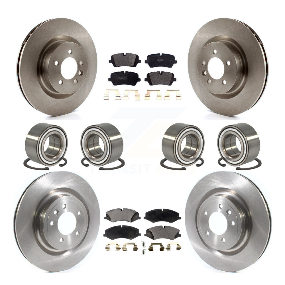 Bearing Disc Brake Rotor & Pads Front Rear Kit (10Pc) For Land Rover Range Sport