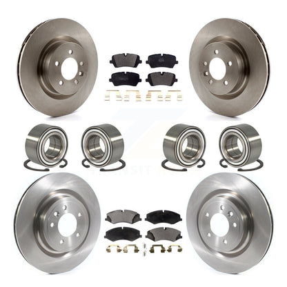 Bearing Disc Brake Rotor & Pads Front Rear Kit (10Pc) For Land Rover Range Sport