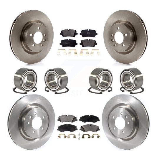 Bearing Disc Brake Rotor & Pads Front Rear Kit (10Pc) For Land Rover Range Sport