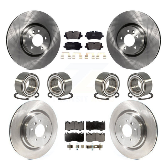 Bearing Disc Brake Rotor & Pads Front Rear Kit (10Pc) For Land Rover Range Sport