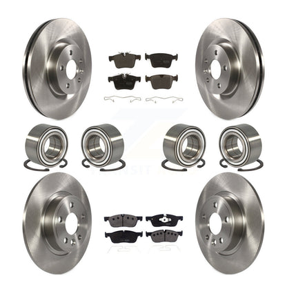 Bearing Brake Rotor And Pad Front Rear Kit (10Pc) For Land Rover Discovery Sport