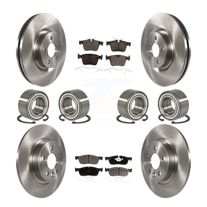 Bearing Brake Rotor And Pad Front Rear Kit (10Pc) For Land Rover Discovery Sport
