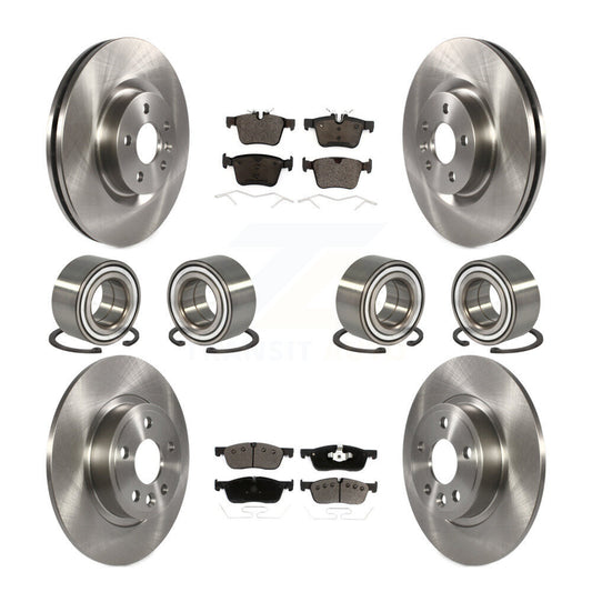 Bearing Brake Rotor And Pad Front Rear Kit (10Pc) For Land Rover Discovery Sport