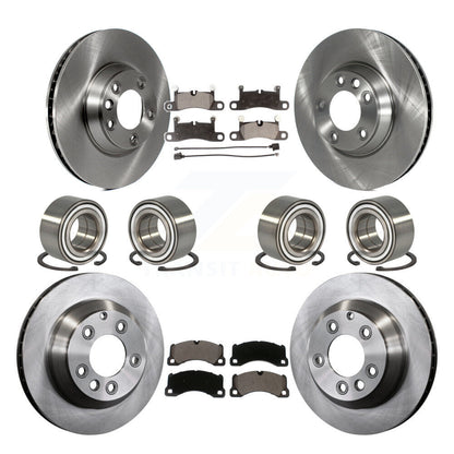 Bearing Brake Rotor Pad Front Rear Kit (10Pc) For 2011-2012 Porsche Cayenne Base