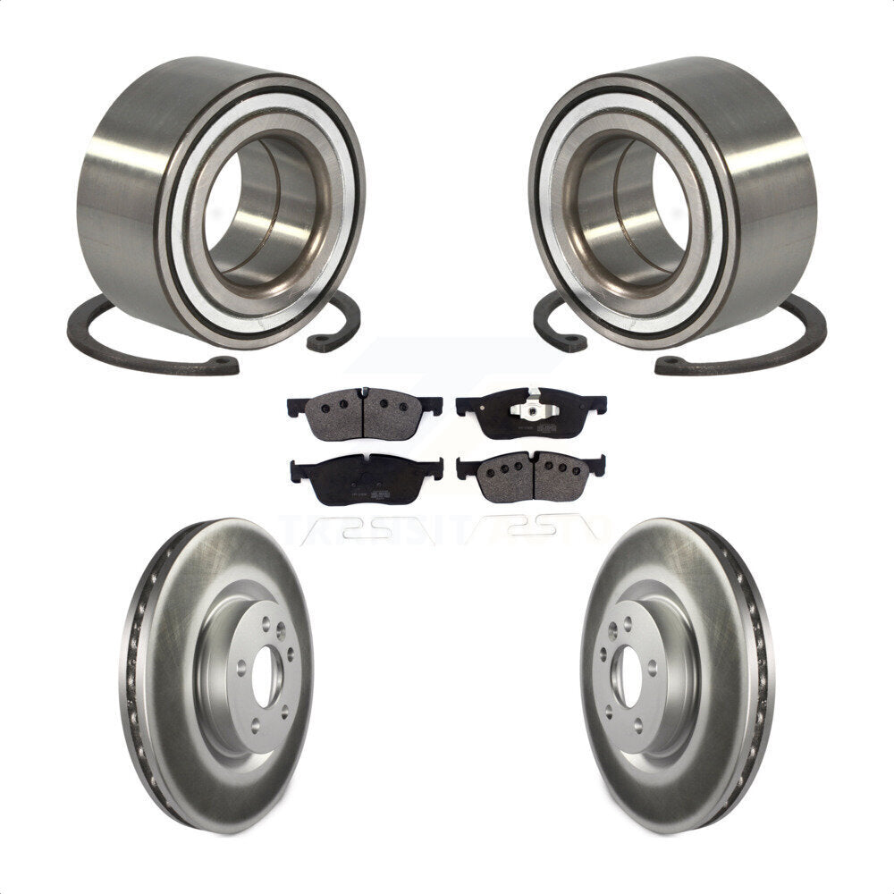 Wheel Bearing Coated Brake Rotor & Pads Front Kit For Land Rover Discovery Sport