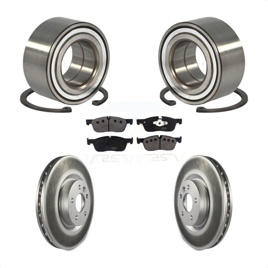 Wheel Bearing Coated Brake Rotor & Pads Front Kit For Land Rover Discovery Sport