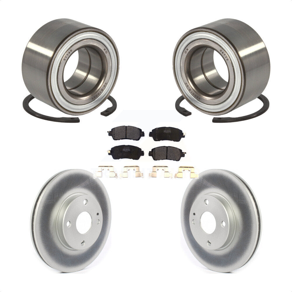 Wheel Bearing Coated Disc Brake Rotors And Pads Front Kit For Toyota Yaris iA