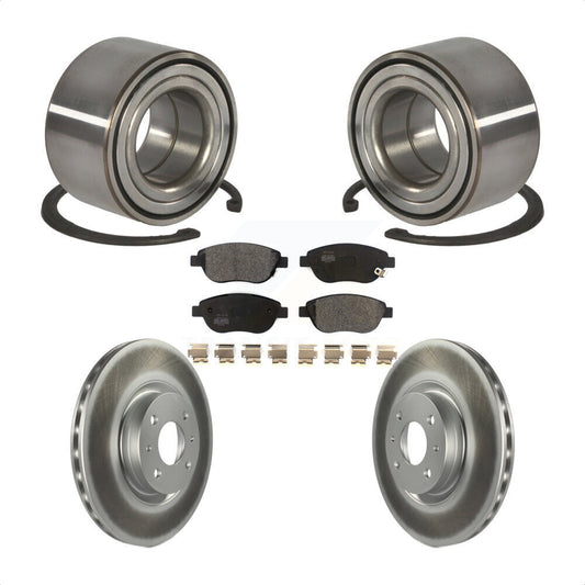 Wheel Bearing Coated Disc Brake Rotors And Pads Front Kit For Fiat 500