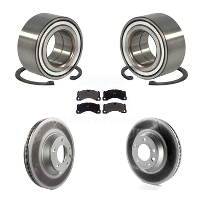Wheel Bearing Coated Disc Brake Rotors And Pads Front Kit For Porsche Cayenne