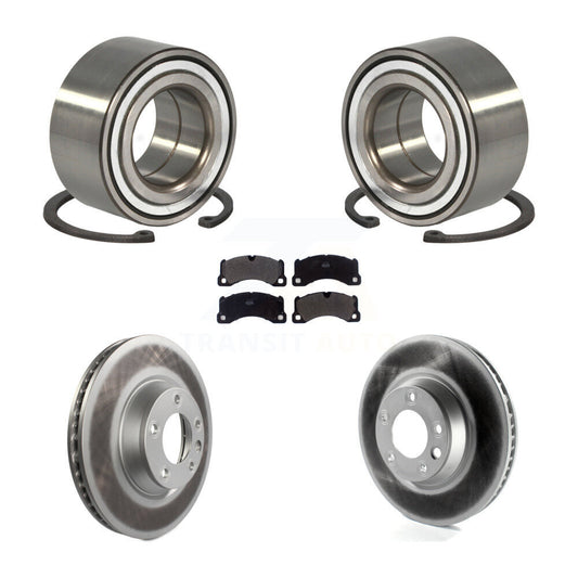 Wheel Bearing Coated Disc Brake Rotors And Pads Front Kit For Porsche Cayenne