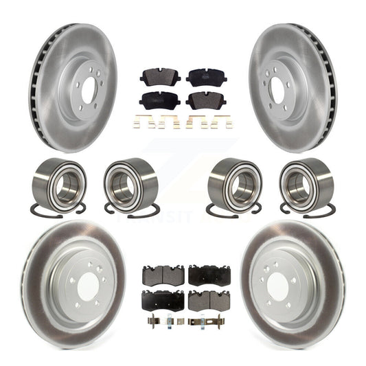 Bearing Coated Brake Rotor Pads Front Rear Kit (10Pc) For Land Rover Range Sport