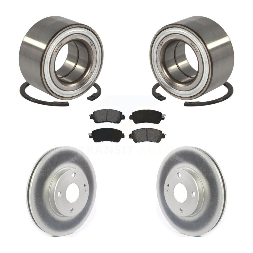 Wheel Bearing Coated Disc Brake Rotors And Pads Front Kit For Toyota Yaris iA