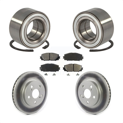 Wheel Bearing Coated Disc Brake Rotor Pad Front Kit For Toyota Prius Prime AWD-e