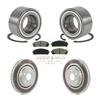 Wheel Bearing Coated Disc Brake Rotors And Pads Front Kit For 2016 Lexus RX350