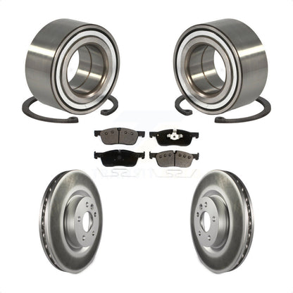 Wheel Bearing Coated Brake Rotor & Pads Front Kit For Land Rover Discovery Sport