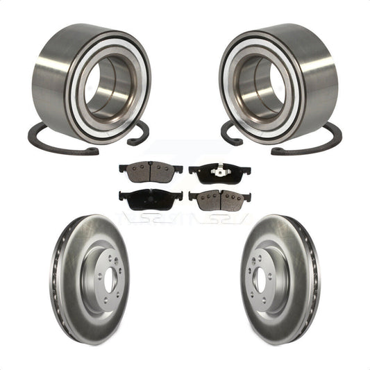 Wheel Bearing Coated Brake Rotor & Pads Front Kit For Land Rover Discovery Sport