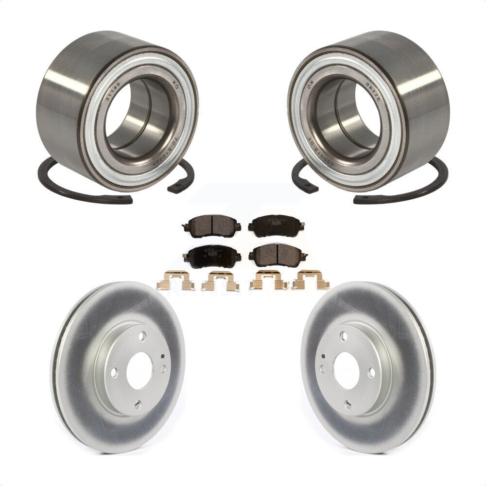 Wheel Bearing Coated Disc Brake Rotors And Pads Front Kit For Toyota Yaris iA