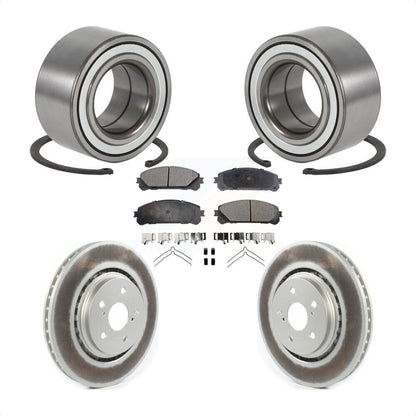 Wheel Bearing Coated Disc Brake Rotors And Pads Front Kit For 2016 Lexus RX350