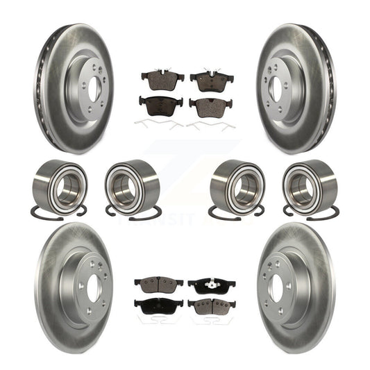 Bearing Coat Brake Rotor Pad Front Rear Kit For 15-17 Land Rover Discovery Sport