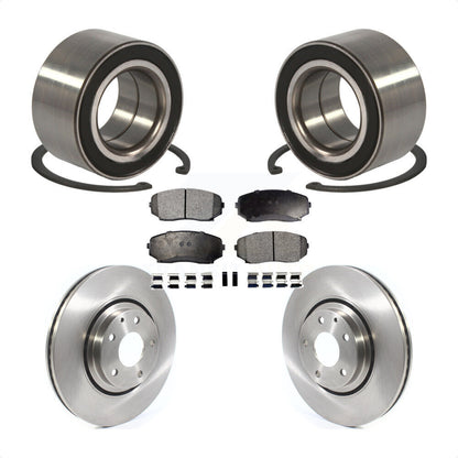 Wheel Bearing Disc Brake Rotors And Pads Front Kit For 2016-2018 Mazda CX-9