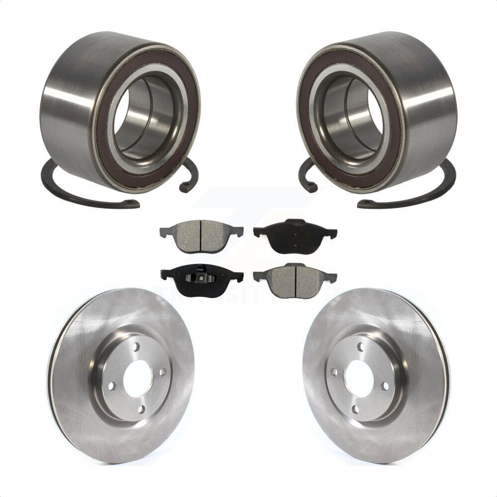 Wheel Bearing Disc Brake Rotors And Pads Front Kit For 2018-2022 Ford EcoSport