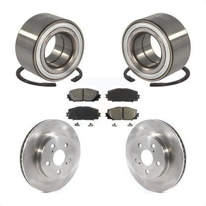 Wheel Bearing Disc Brake Rotors And Pads Front Kit For Toyota Prius Prime AWD-e