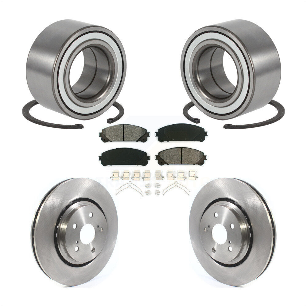 Wheel Bearing Disc Brake Rotors And Pads Front Kit For 2016 Lexus RX350