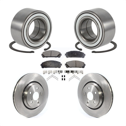 Wheel Bearing Disc Brake Rotors And Ceramic Pads Front Kit For 2016 Lexus RX350