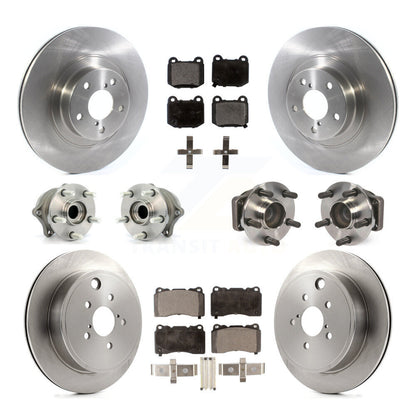 Hub Bearings Disc Brake Rotors And Pads Front Rear Kit (10Pc) For Toyota 86