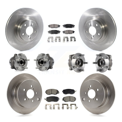 Hub Bearing Brake Rotor Pads Front Rear Kit (10Pc) For Subaru Forester Crosstrek