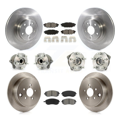 Hub Bearing Brake Rotor Pad Front Rear Kit (10Pc) For Subaru Outback Impreza WRX