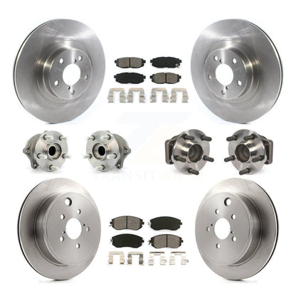 Hub Bearing Disc Brake Rotor Pads Front Rear Kit (10Pc) For Toyota 86 Subaru BRZ