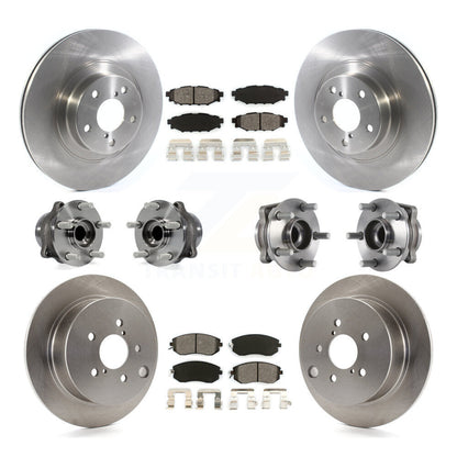 Hub Bearing Brake Rotor Pads Front Rear Kit (10Pc) For Subaru Forester Crosstrek