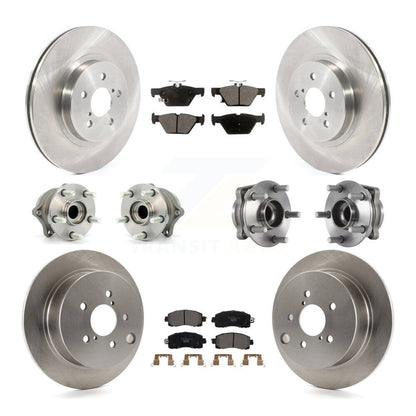 Hub Bearing Disc Brake Rotor And Pads Front Rear Kit (10Pc) For Subaru Crosstrek