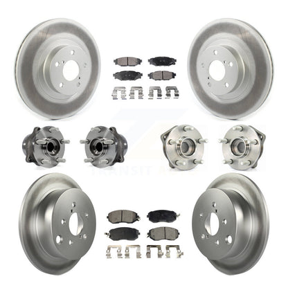 Bearing Coated Brake Rotor And Pad Front Rear Kit (10Pc) For Subaru XV Crosstrek